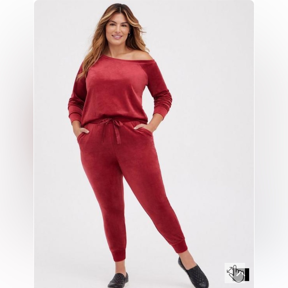 Velour jogger